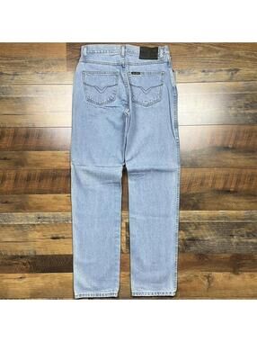 Womens Harley Davidson Blue Denim Jeans Size 8L (30x33) Y2K Biker Jeans